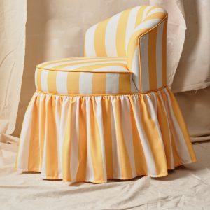 Stripe & Skirt Armchair